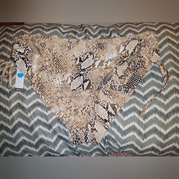 NWOT Snake Skin Time And Tru Bikini Bottoms XL - Picture 6 of 6